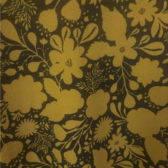 LuLaRoe Black and Yellow Floral Pencil Skirt - Picture 2 of 4
